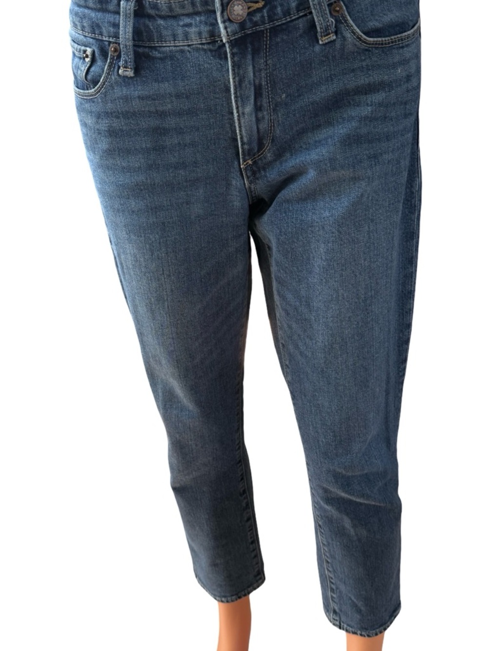 Lucky Brand women's Slim Straight Medium Blue Jeans